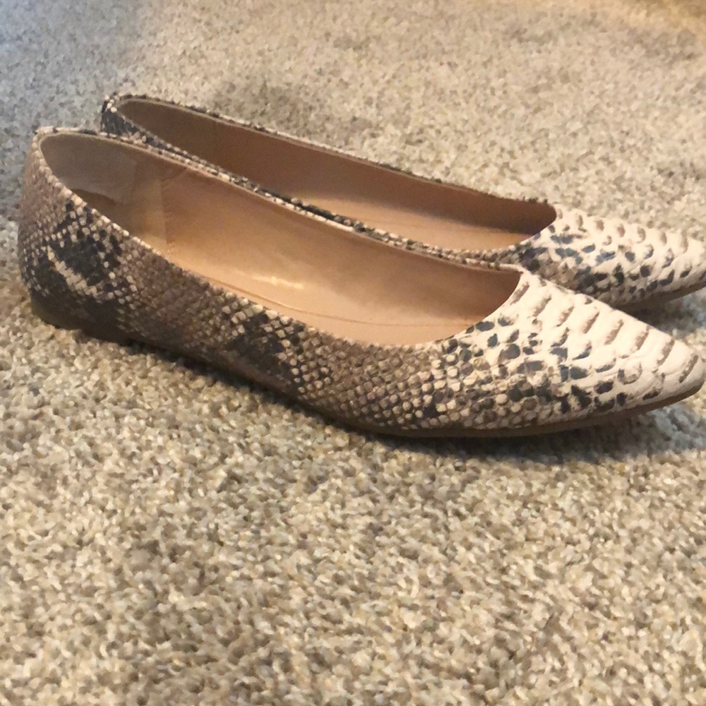 Snake skin flats